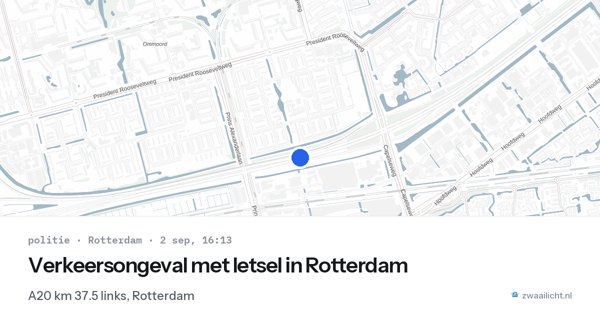 Verkeersongeval met letsel in Rotterdam — 2 sep 2026
