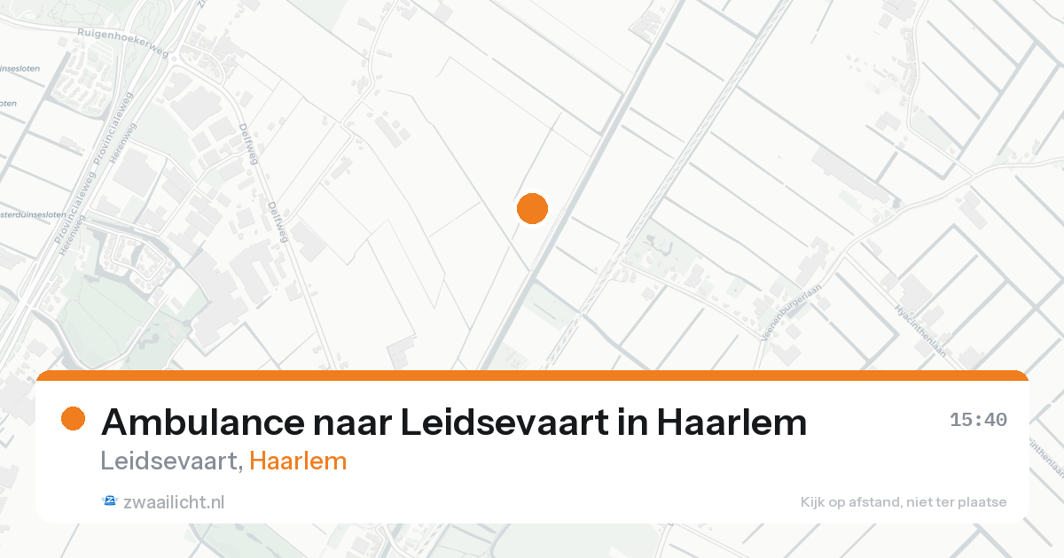 Ambulance naar Leidsevaart in Haarlem — 7 feb 2026