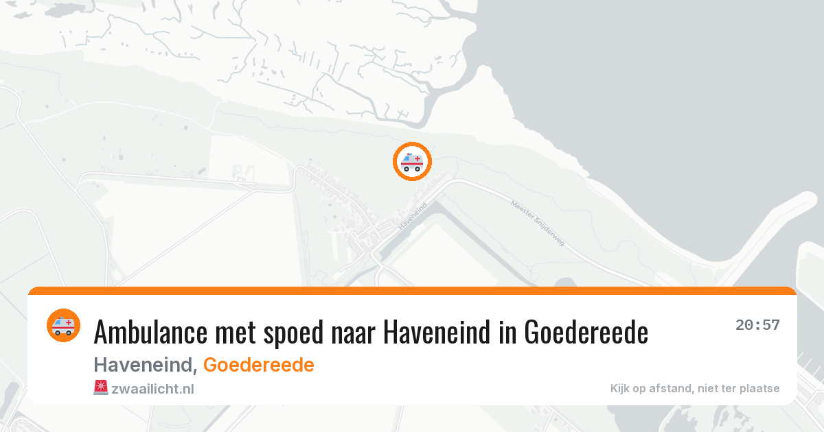 Ambulance met spoed naar Haveneind in Goedereede — 30 mrt 2026