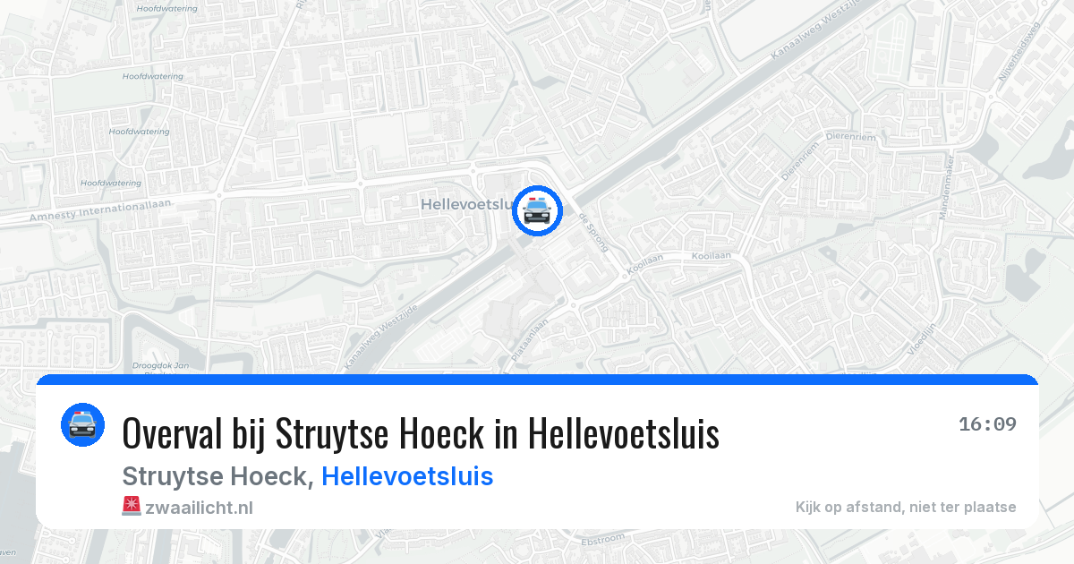 Overval bij Struytse Hoeck in Hellevoetsluis — 26 jul 2026