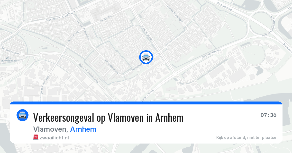 Verkeersongeval op Vlamoven in Arnhem — 7 jul 2026