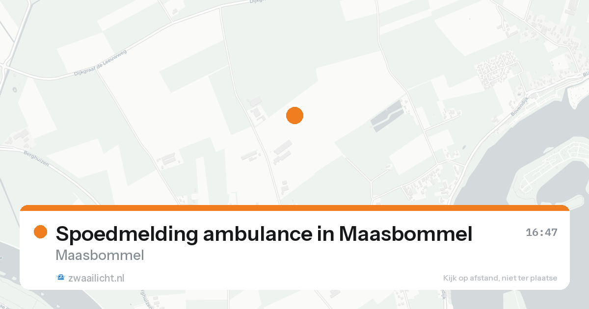Spoedmelding ambulance in Maasbommel — 12 aug 2026