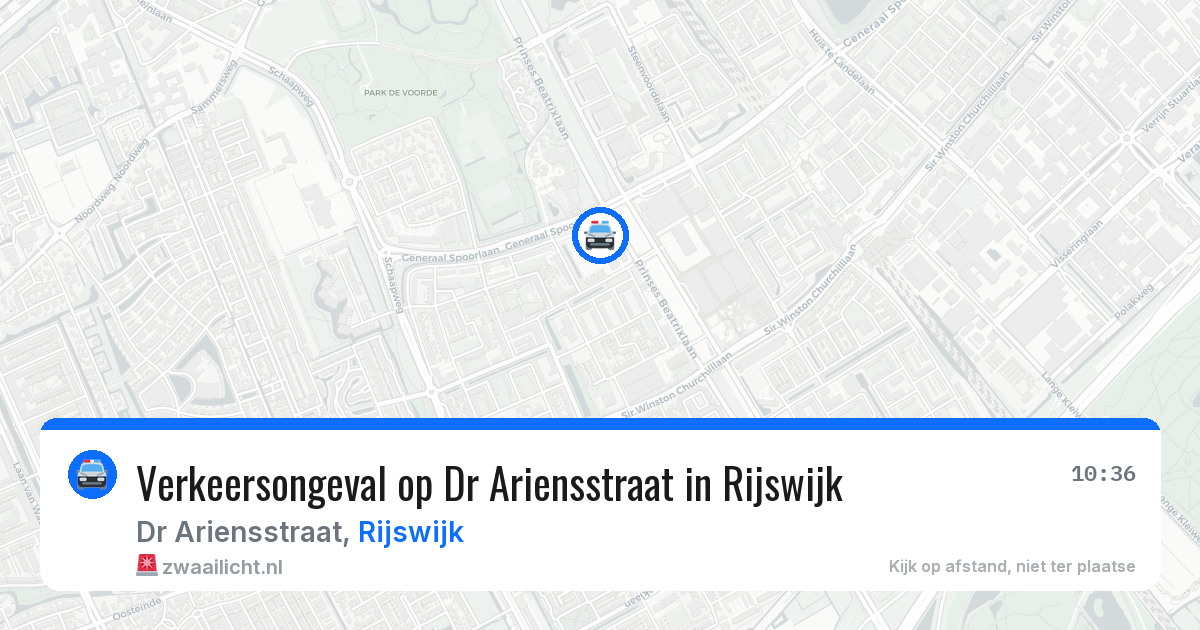 Verkeersongeval op Dr Ariensstraat in Rijswijk — 4 jun 2026