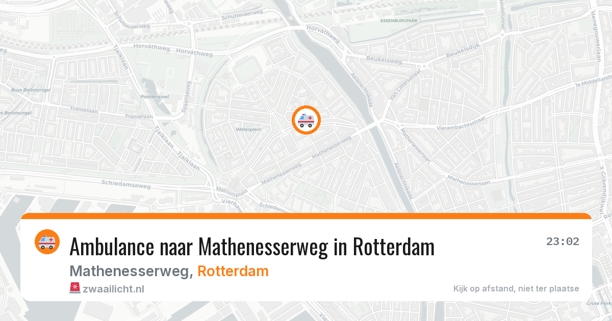 Ambulance naar Mathenesserweg in Rotterdam — 3 jun 2026
