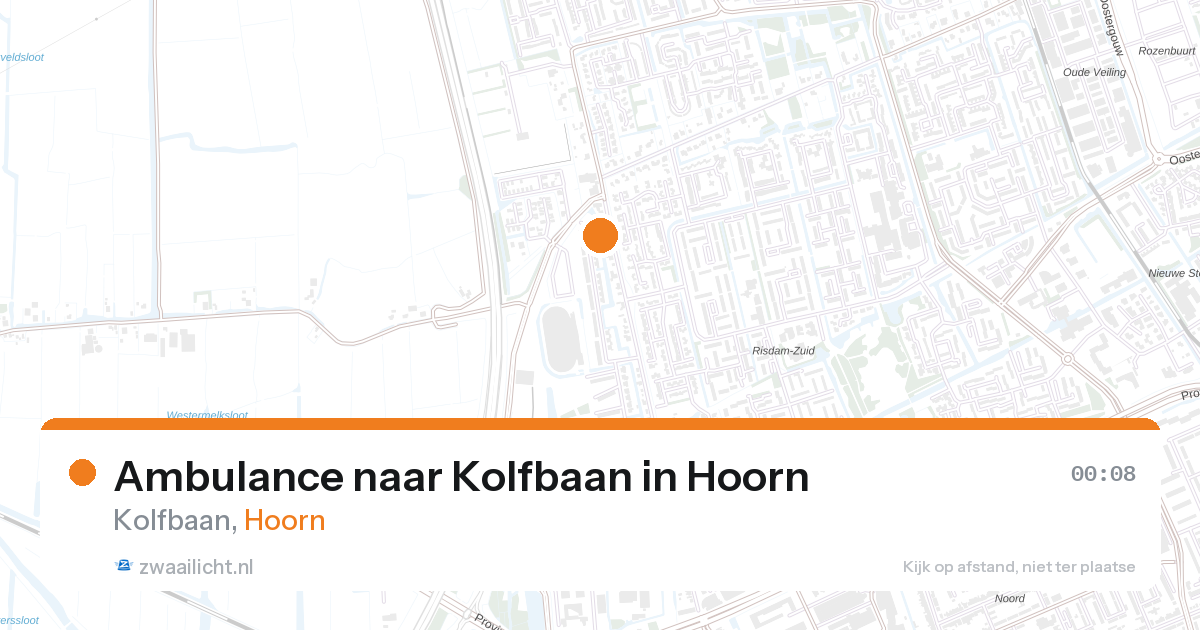 Ambulance naar Kolfbaan in Hoorn — 6 mei 2026
