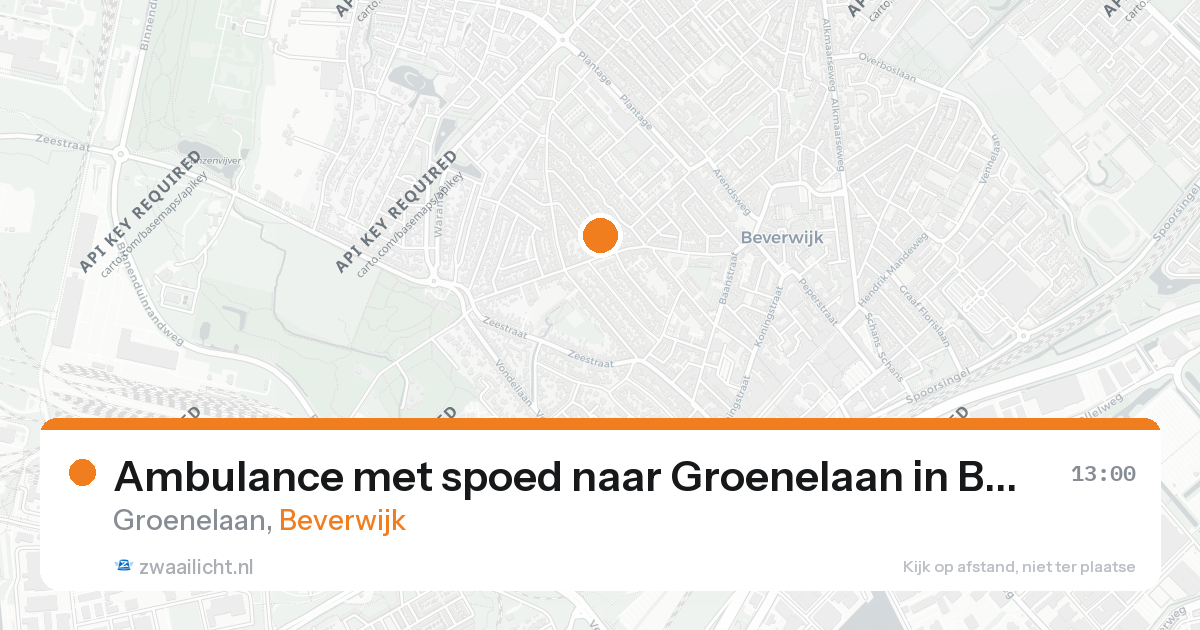 Ambulance met spoed naar Groenelaan in Beverwijk — 26 aug 2026