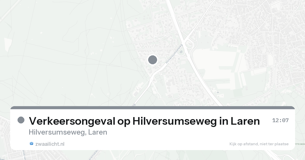 Verkeersongeval op Hilversumseweg in Laren — 7 feb 2026