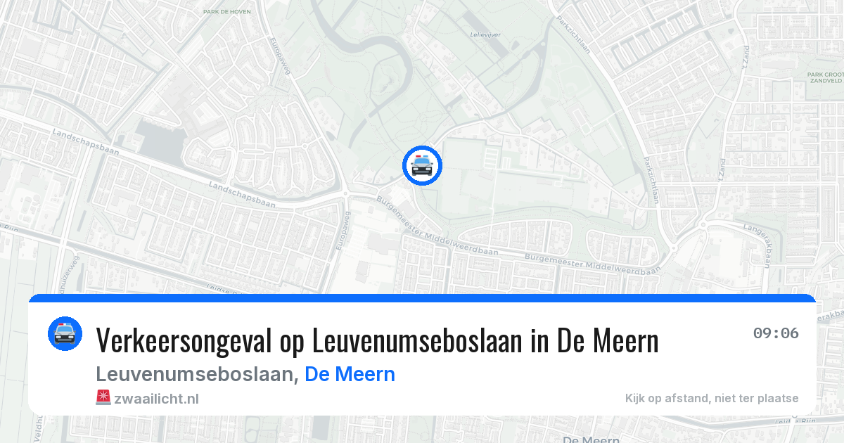 Verkeersongeval op Leuvenumseboslaan in De Meern — 25 mrt 2026