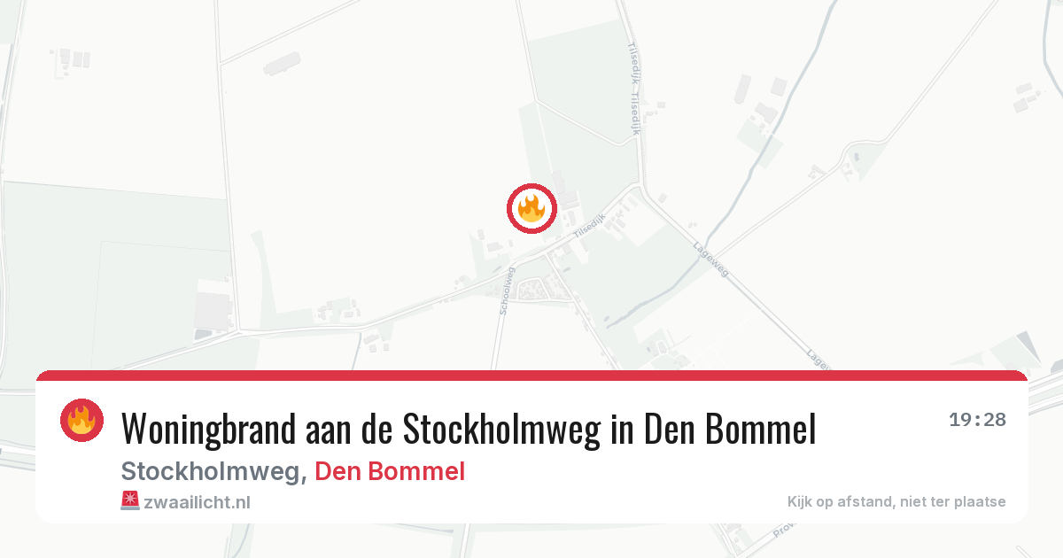 Woningbrand aan de Stockholmweg in Den Bommel — 25 feb 2026