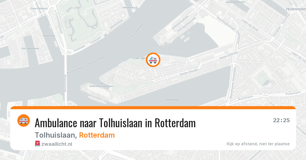 Ambulance naar Tolhuislaan in Rotterdam — 23 jun 2026