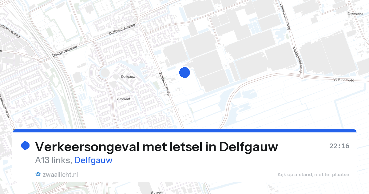 Verkeersongeval met letsel in Delfgauw — 27 aug 2026