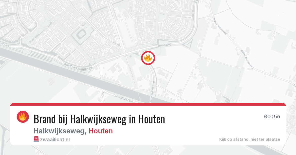 Brand bij Halkwijkseweg in Houten — 17 apr 2026