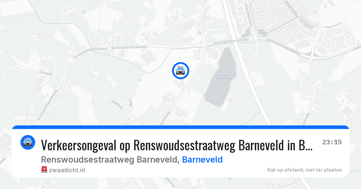 Verkeersongeval op Renswoudsestraatweg Barneveld in Barneveld — 12 jun 2026