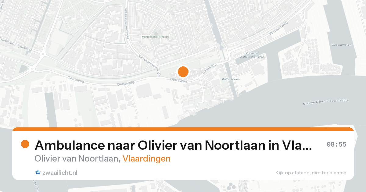 Ambulance naar Olivier van Noortlaan in Vlaardingen — 21 aug 2026