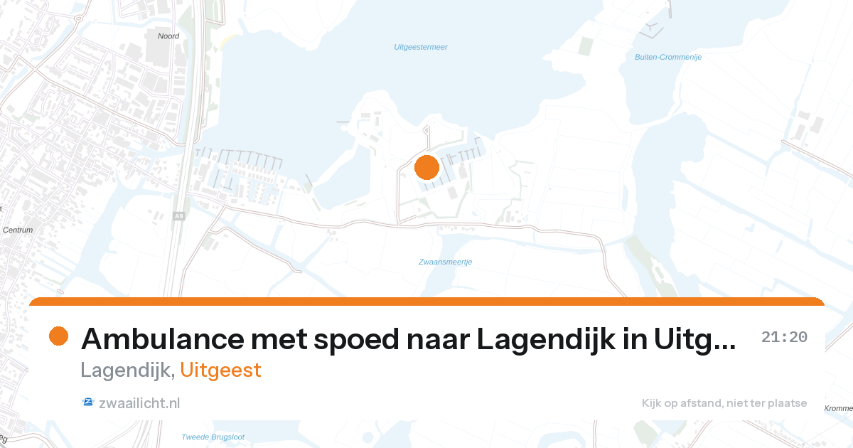 Ambulance met spoed naar Lagendijk in Uitgeest — 26 aug 2026