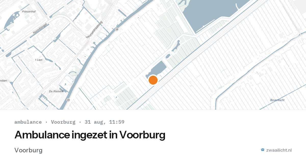 Ambulance ingezet in Voorburg — 31 aug 2026