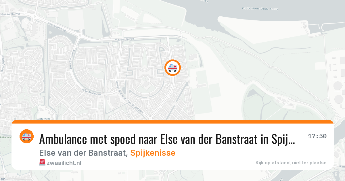 Ambulance met spoed naar Else van der Banstraat in Spijkenisse — 12 jun 2026