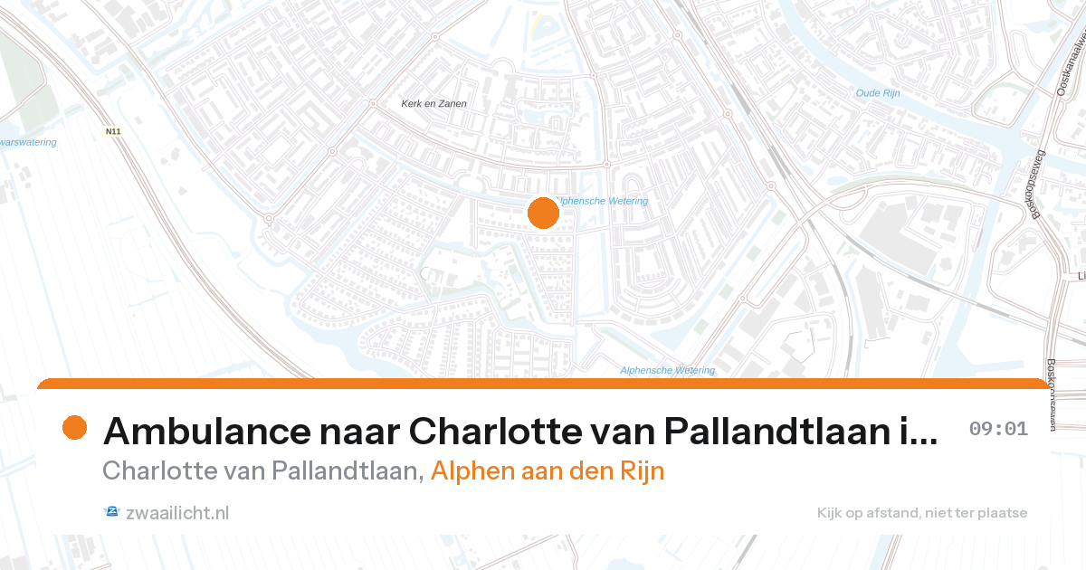 Ambulance naar Charlotte van Pallandtlaan in Alphen aan den Rijn — 14 mei 2026