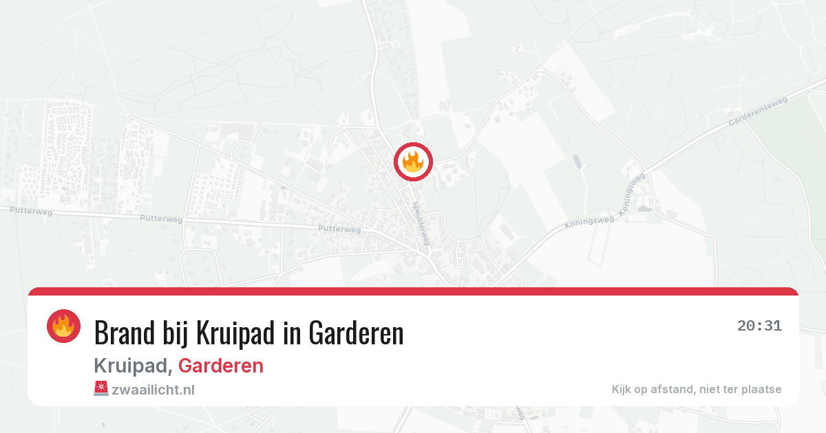 Brand bij Kruipad in Garderen — 27 jun 2026