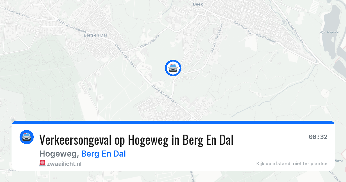 Verkeersongeval op Hogeweg in Berg En Dal — 17 apr 2026
