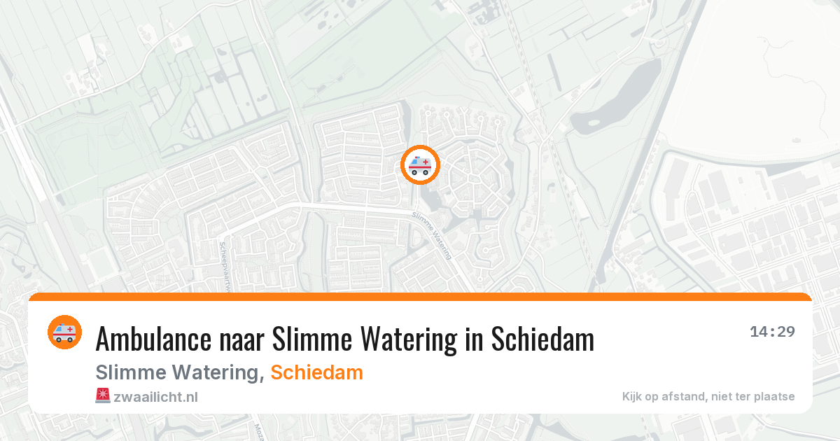 Ambulance naar Slimme Watering in Schiedam — 28 jun 2026