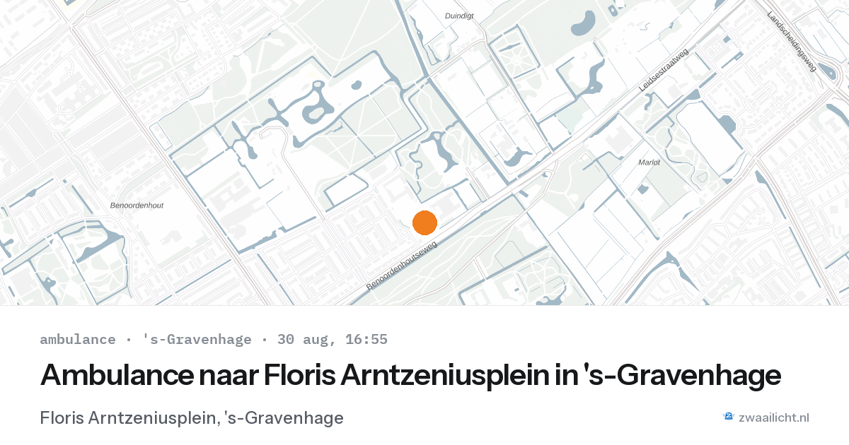 Ambulance naar Floris Arntzeniusplein in 's-Gravenhage — 30 aug 2026