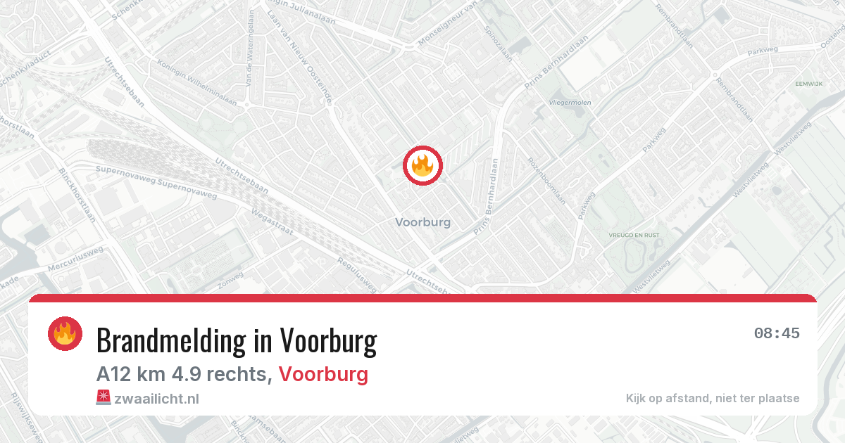 Brandmelding in Voorburg — 15 apr 2026