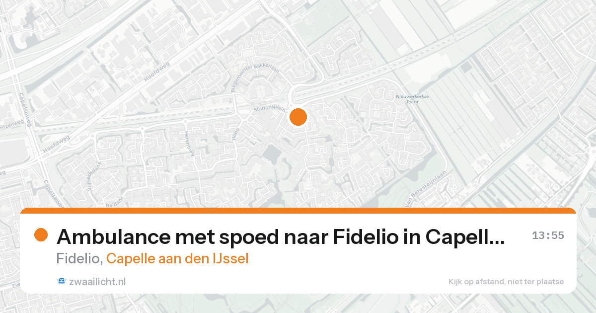 Ambulance met spoed naar Fidelio in Capelle aan den IJssel — 31 jan 2026