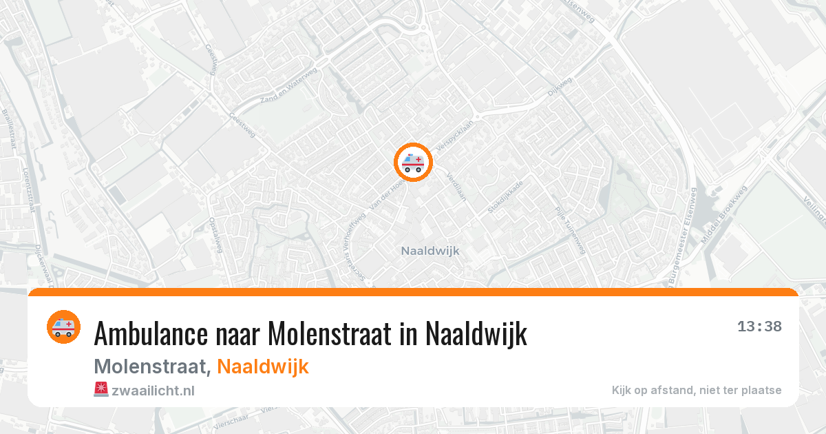 Ambulance naar Molenstraat in Naaldwijk — 20 mei 2026