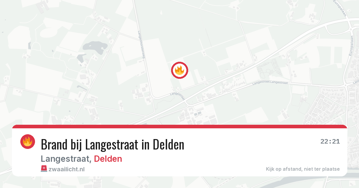 Brand bij Langestraat in Delden — 22 mei 2026