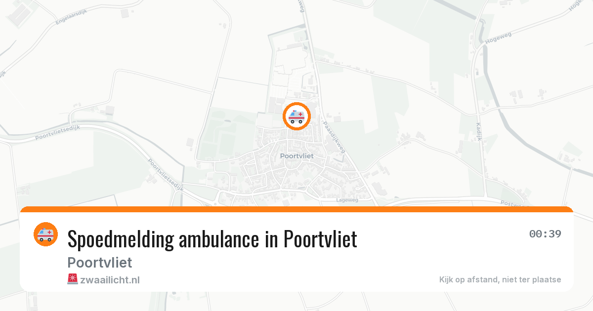 Spoedmelding ambulance in Poortvliet — 23 apr 2026
