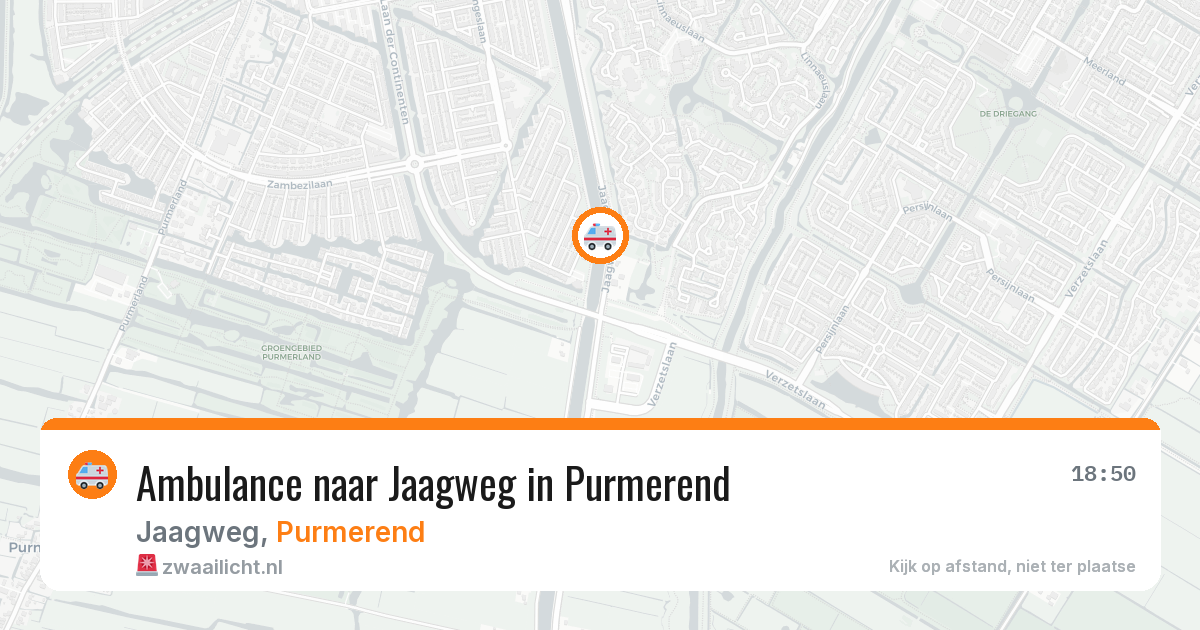 Ambulance naar Jaagweg in Purmerend — 31 jul 2026