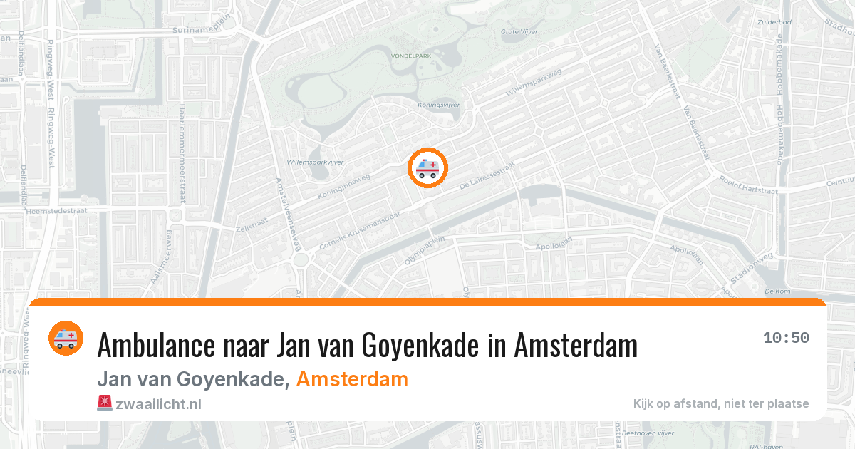 Ambulance naar Jan van Goyenkade in Amsterdam — 19 mrt 2026
