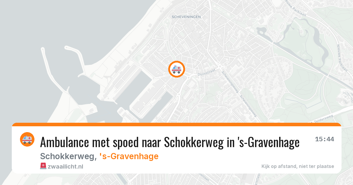 Ambulance met spoed naar Schokkerweg in 's-Gravenhage — 26 mei 2026