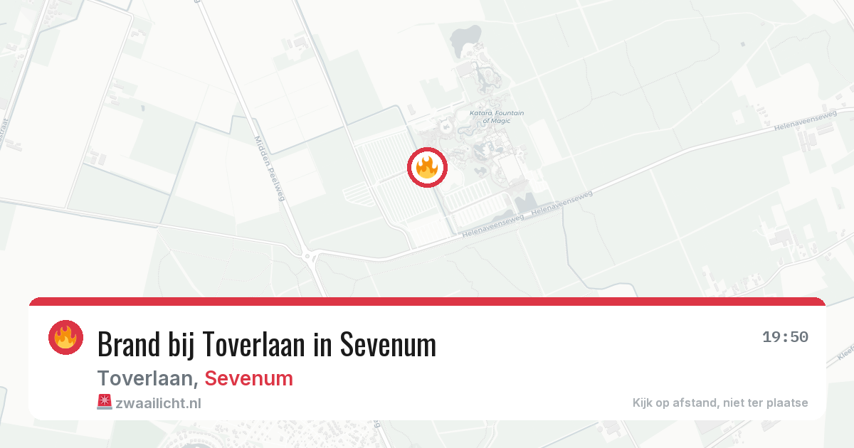 Brand bij Toverlaan in Sevenum — 28 mei 2026