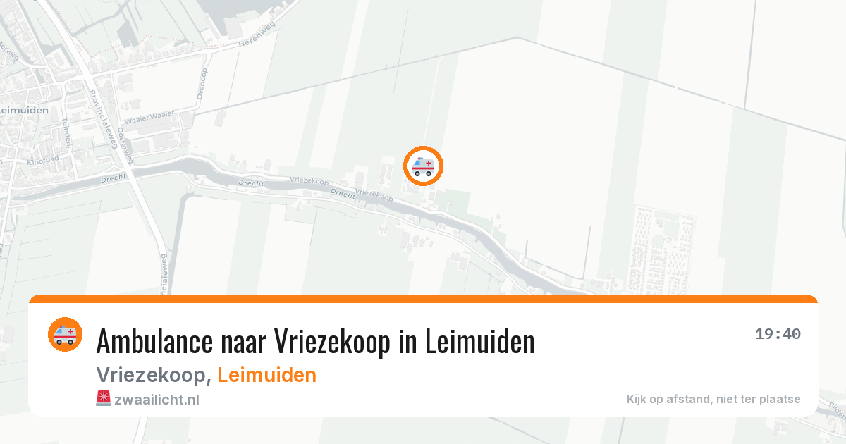 Ambulance naar Vriezekoop in Leimuiden — 25 jul 2026