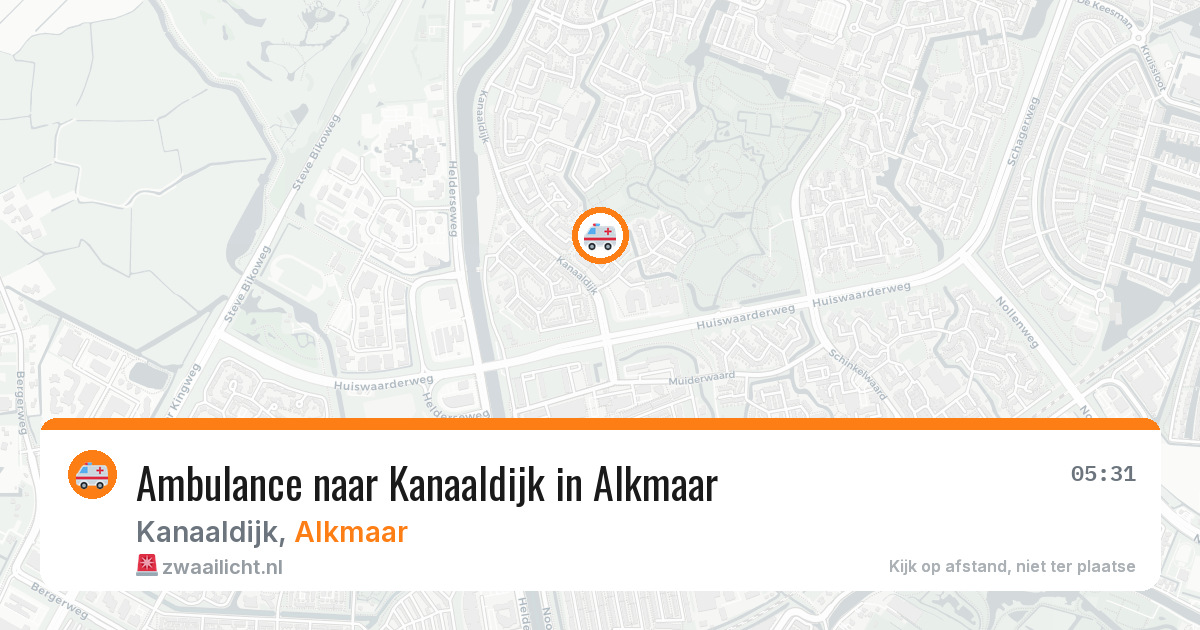 Ambulance naar Kanaaldijk in Alkmaar — 24 mei 2026