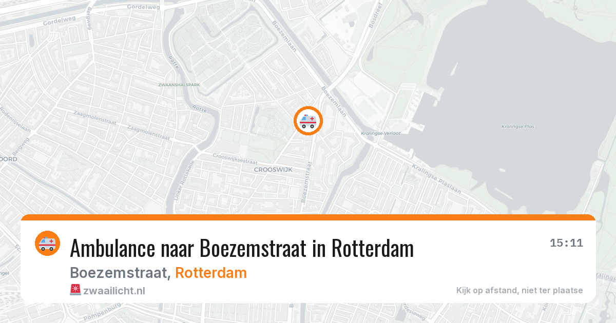 Ambulance naar Boezemstraat in Rotterdam — 8 apr 2026