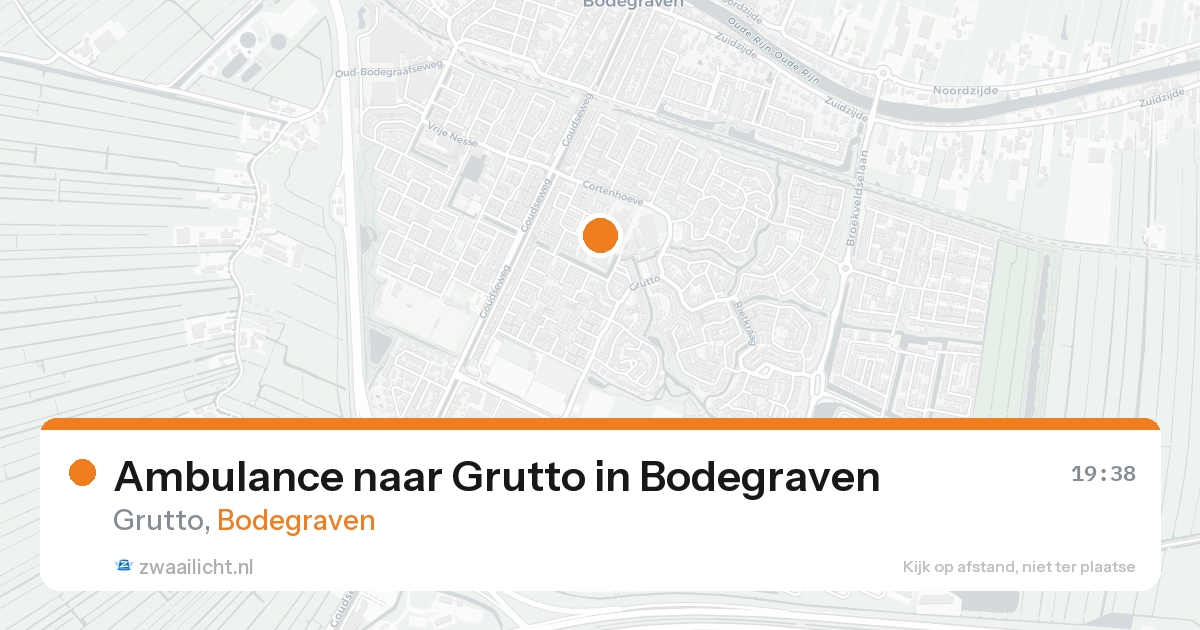 Ambulance naar Grutto in Bodegraven — 19 mei 2026