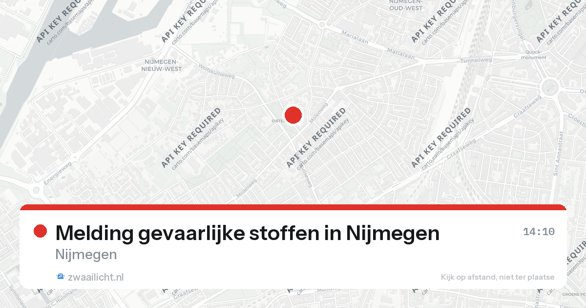 Melding gevaarlijke stoffen in Nijmegen — 26 aug 2026
