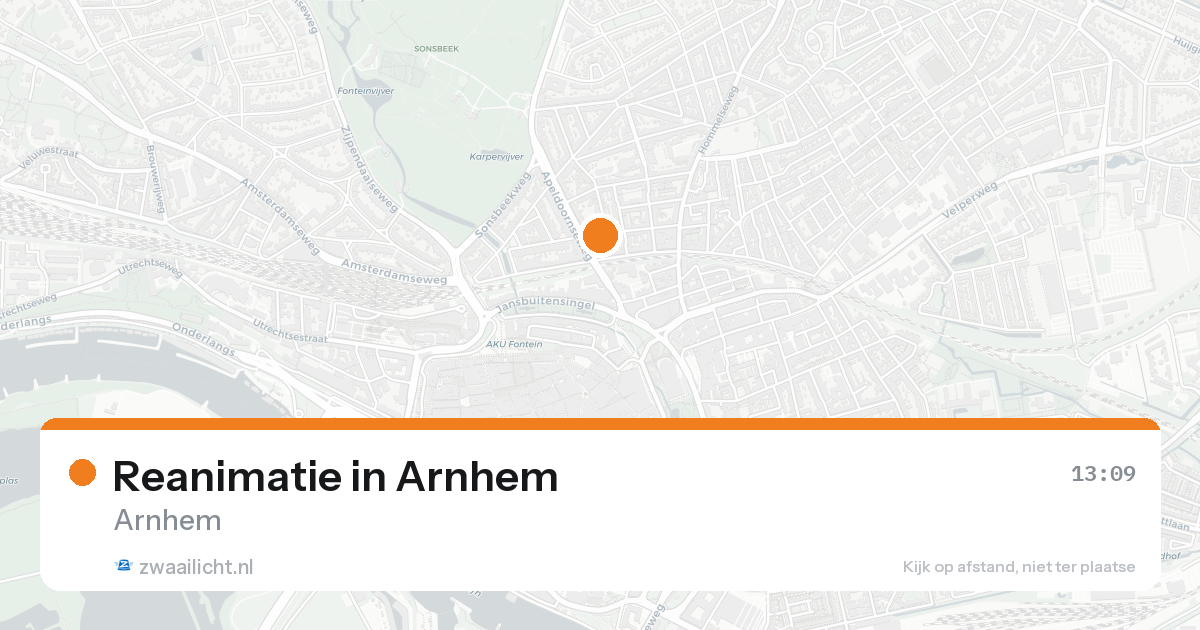 Reanimatie in Arnhem — 19 jun 2026