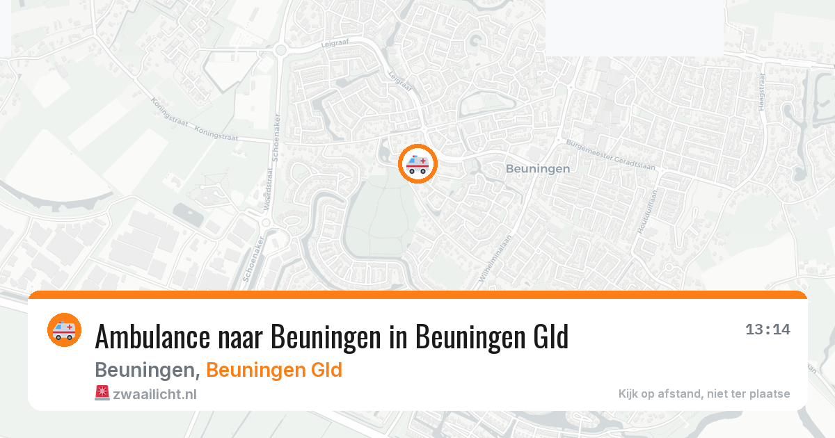 Ambulance naar Beuningen in Beuningen Gld — 26 mei 2026