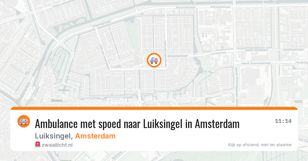 Ambulance met spoed naar Luiksingel in Amsterdam — 12 mei 2026