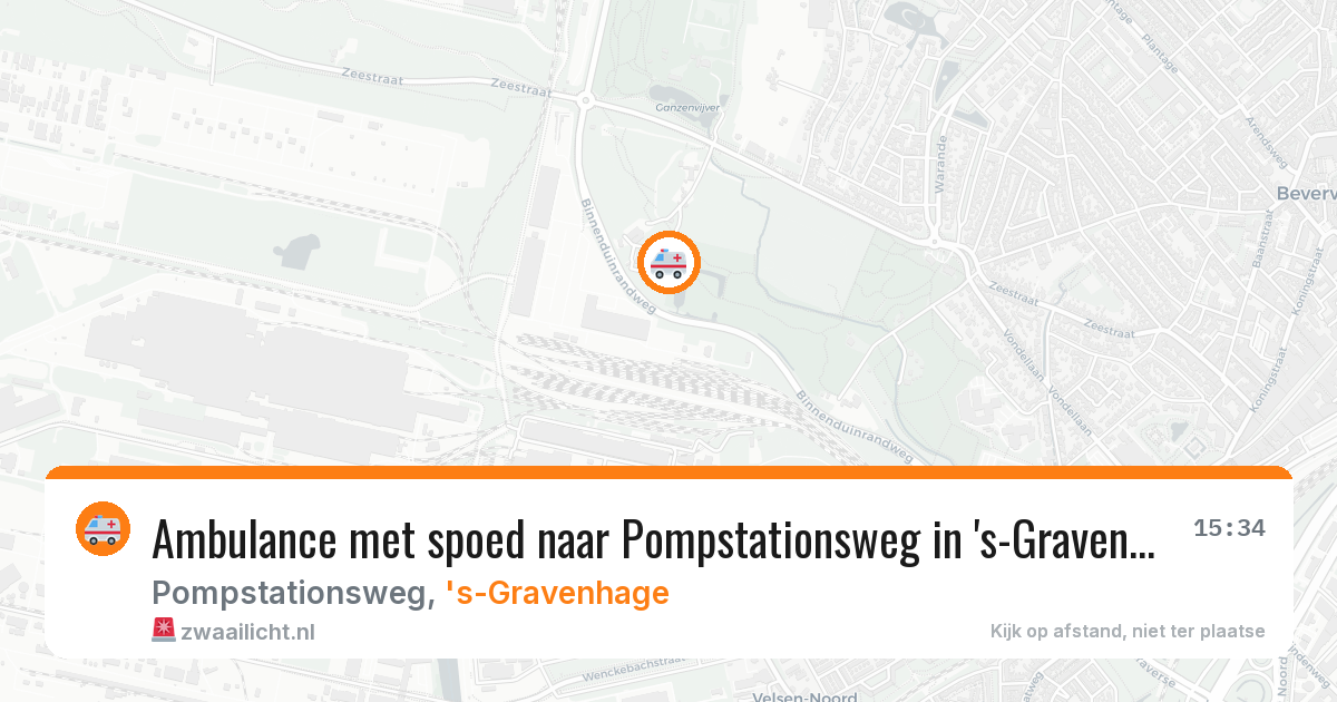 Ambulance met spoed naar Pompstationsweg in 's-Gravenhage — 8 apr 2026
