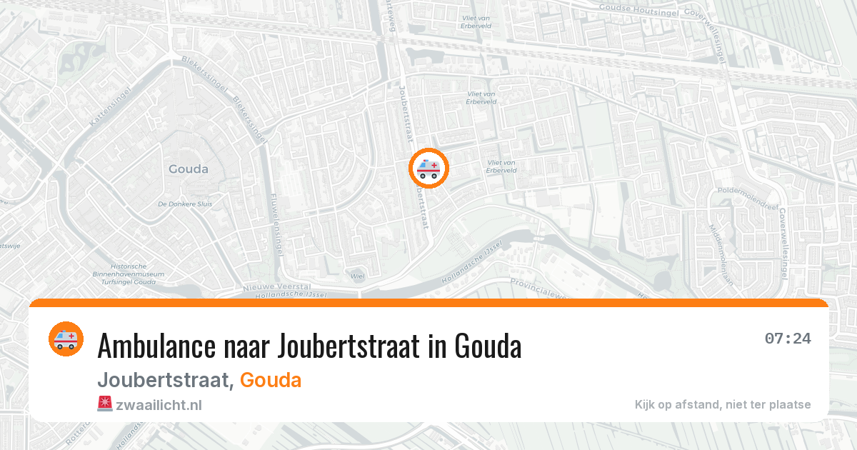 Ambulance naar Joubertstraat in Gouda — 10 jun 2026
