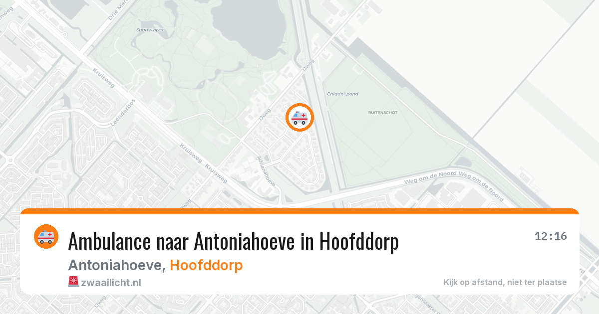 Ambulance naar Antoniahoeve in Hoofddorp — 22 jul 2026