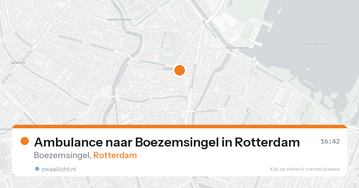 Ambulance naar Boezemsingel in Rotterdam — 23 aug 2026