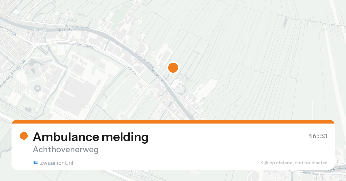 Ambulance melding — 30 jan 2026