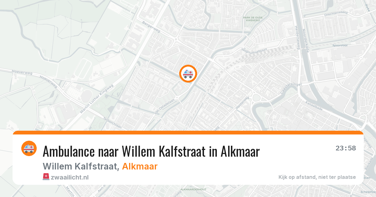 Ambulance naar Willem Kalfstraat in Alkmaar — 20 mei 2026