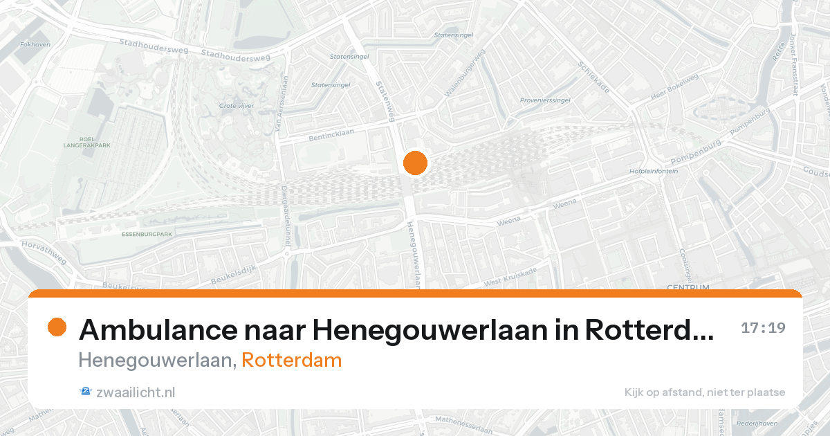 Ambulance naar Henegouwerlaan in Rotterdam — 2 jun 2026